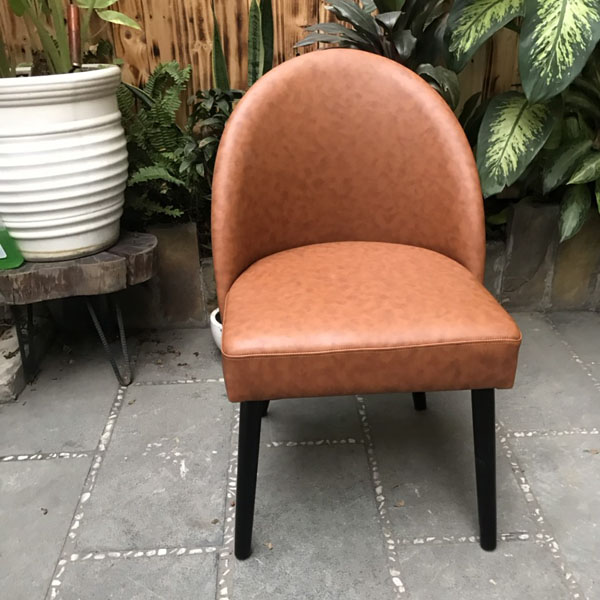 Ghế velvet màu cam cao cấp