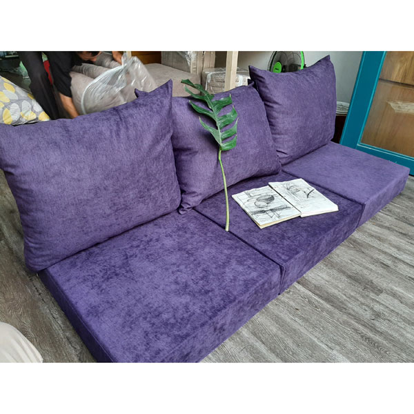 may nệm sofa cao cấp màu tím